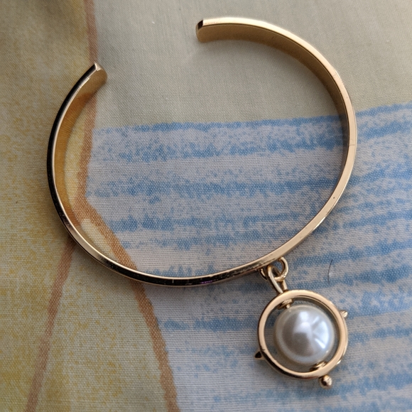 Jenny Bird x Indigo Pearl Bangle Bracelet Cuff - Picture 2 of 3